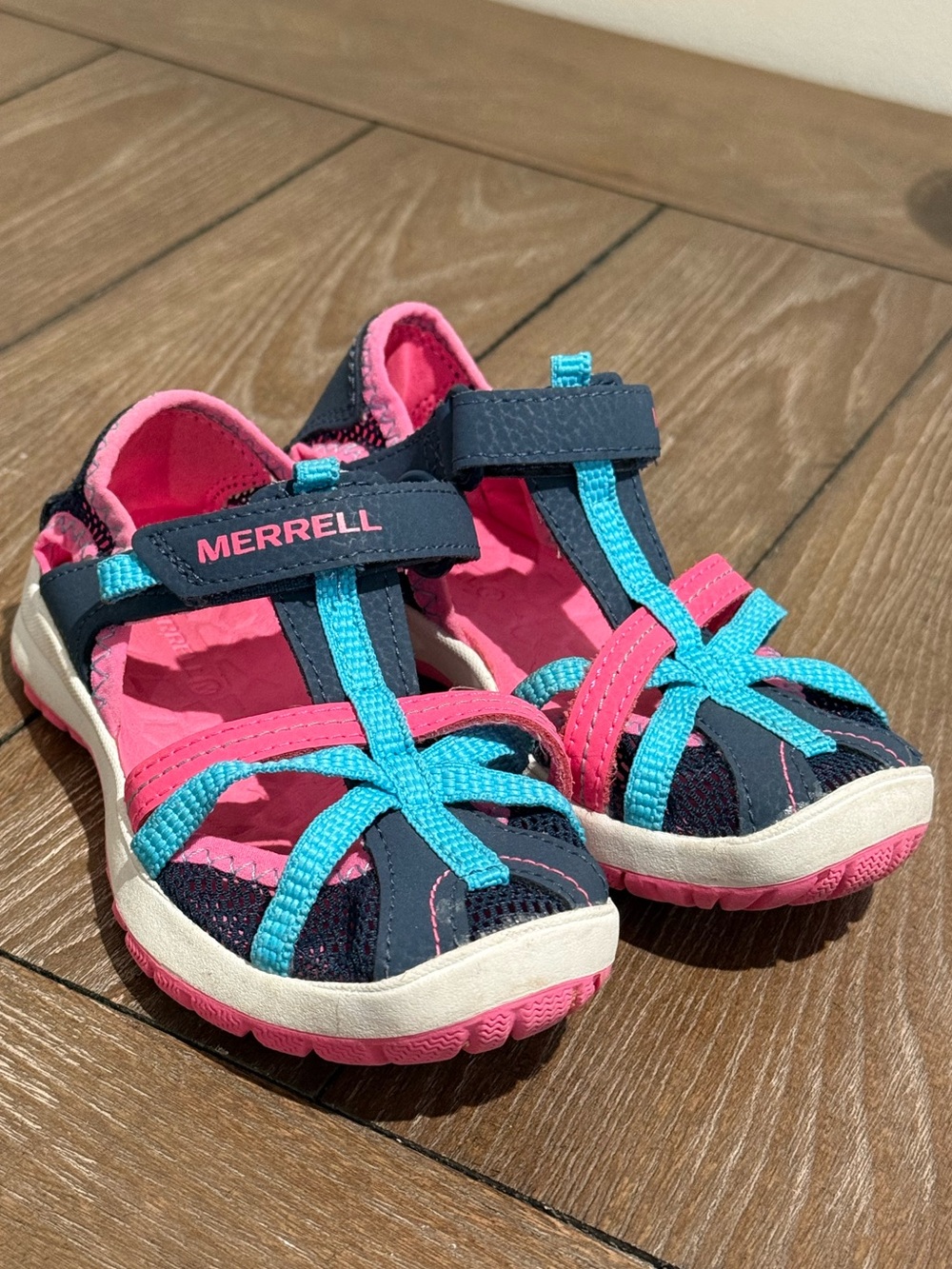 Merrell Dragonfly MK167004 Turquoise Outdoor Hiking Water Sandals Girls Size 10